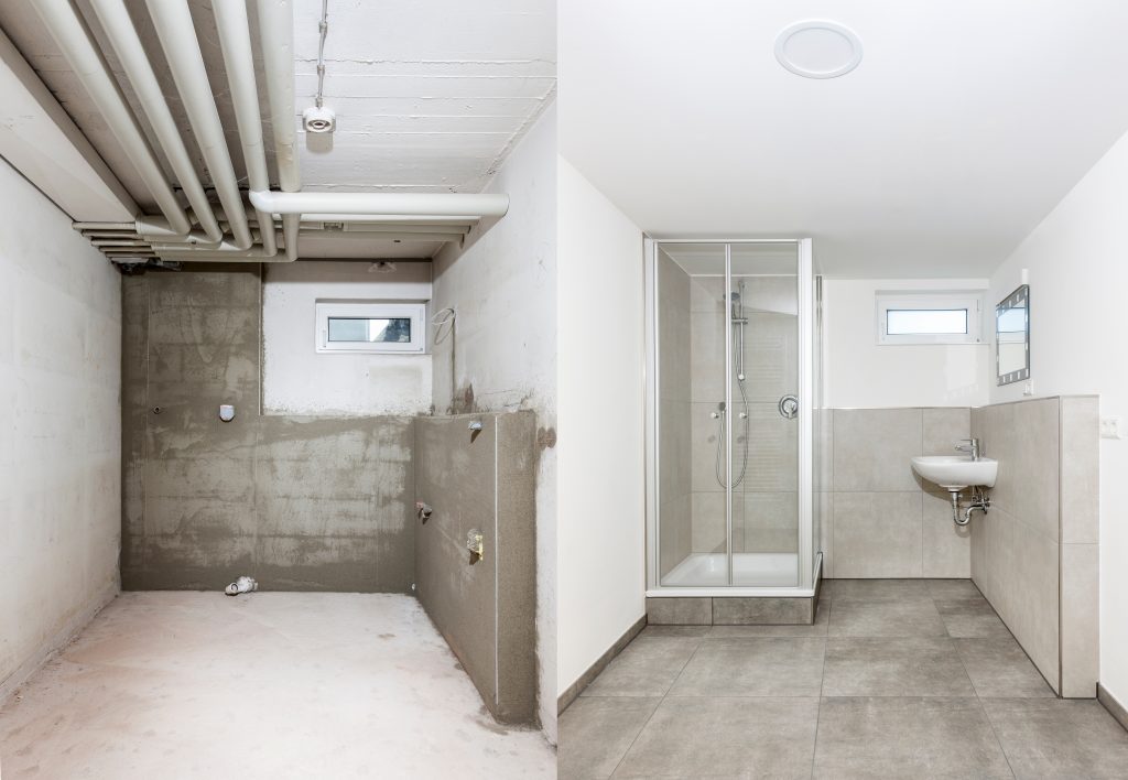 salle de bain avant et après rénovations